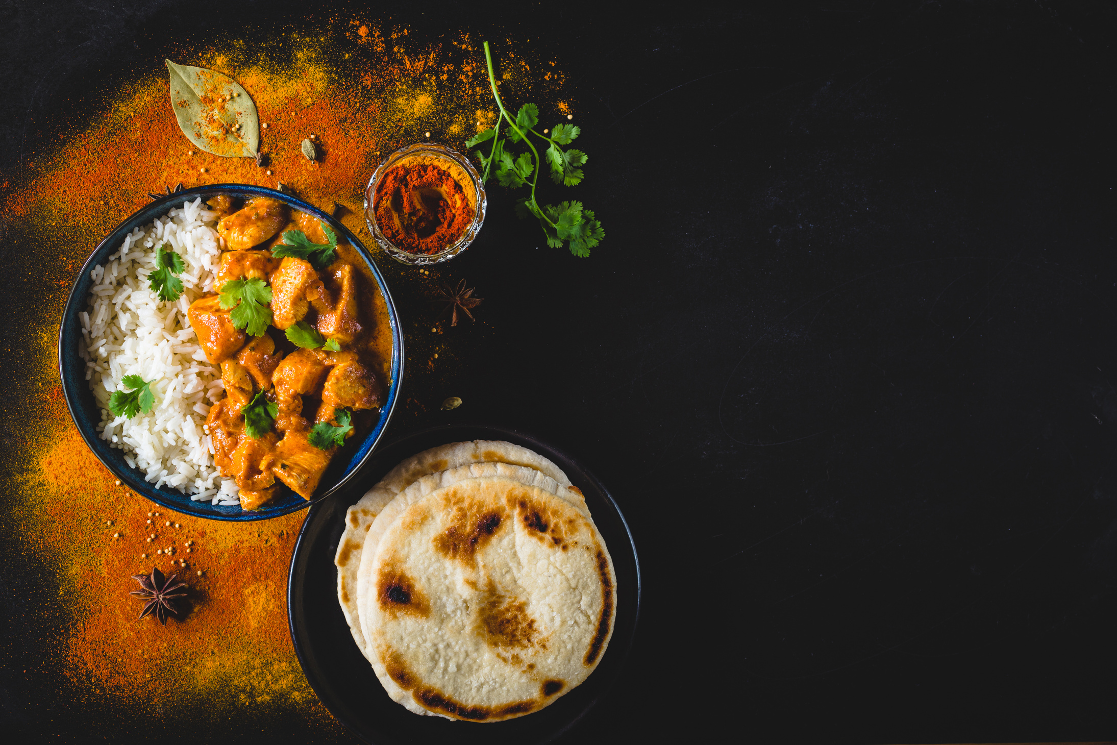 Indian Butter Chicken Background